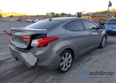 2012 Hyundai Elantra Limited (Ulsan Plant) from USA, damaged, VIN KMHDH4AE3CU314536